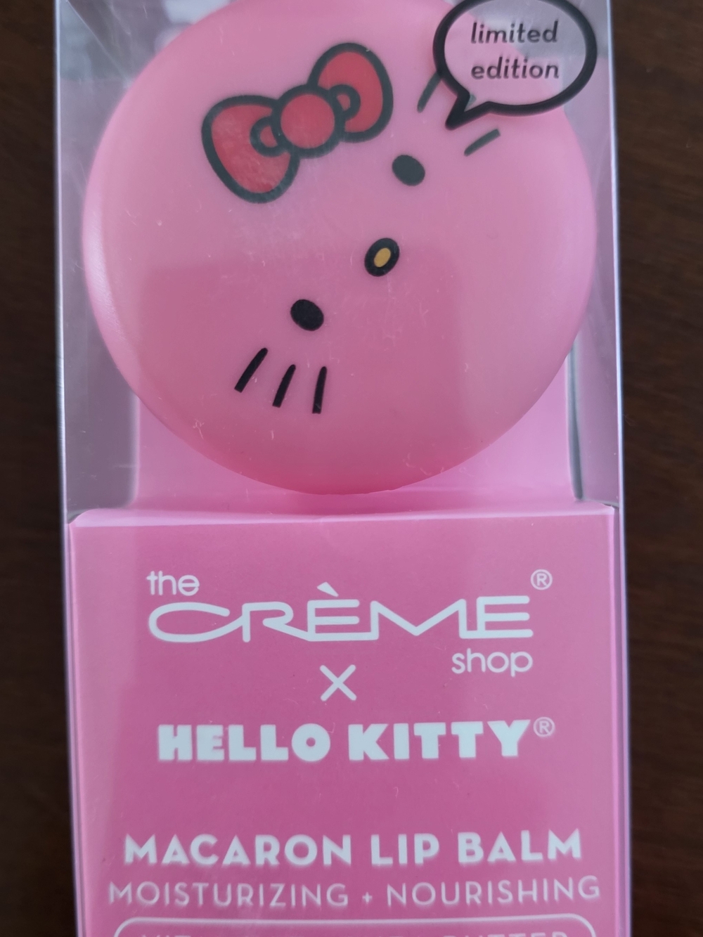 The Crème Shop x Hello Kitty Pink Macaron Lip Balm - Moisturizing